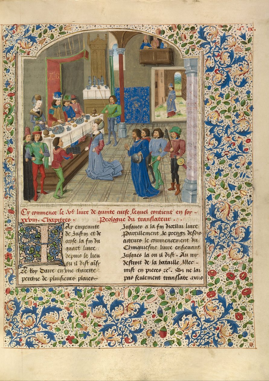 Alexander og niesen til Artaxerxes III av Master of Jardin