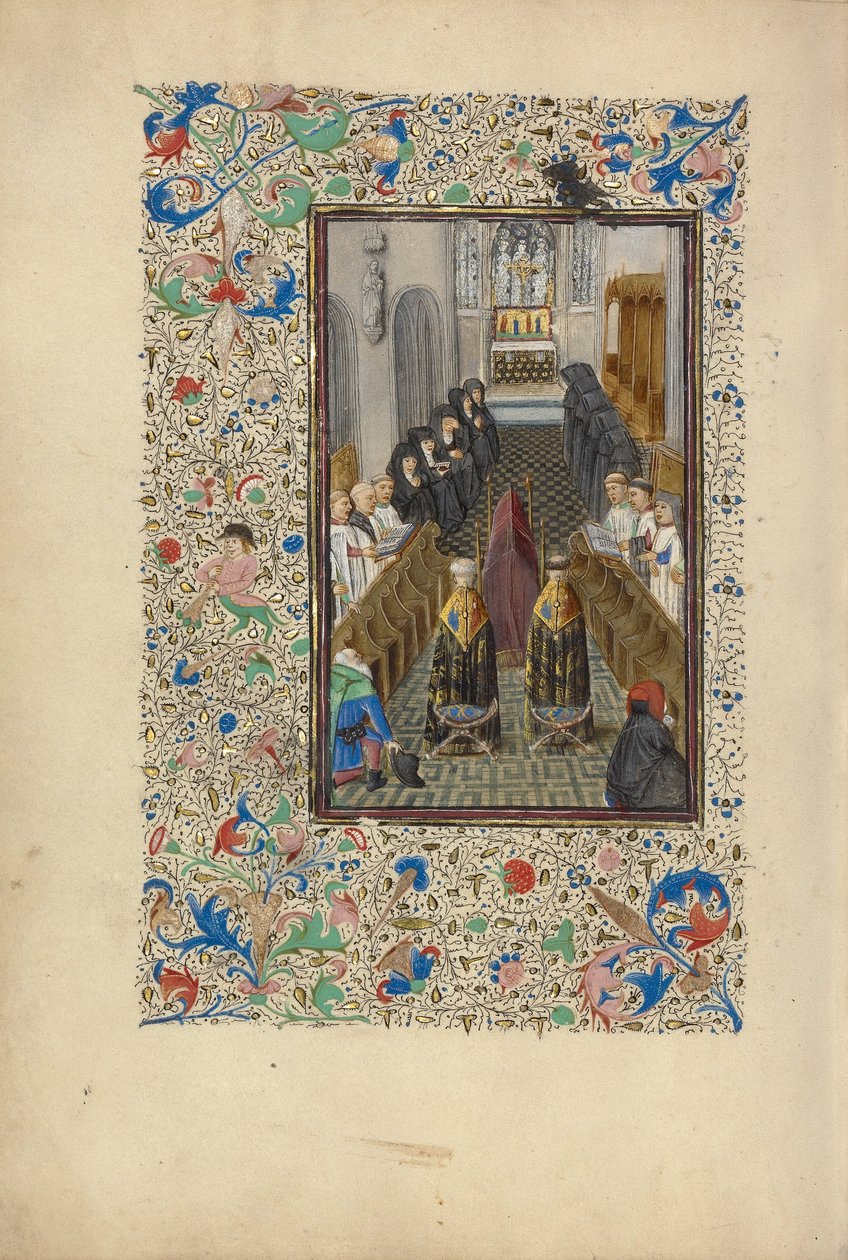 De dødes kontor av Master of Llangattock the Hours