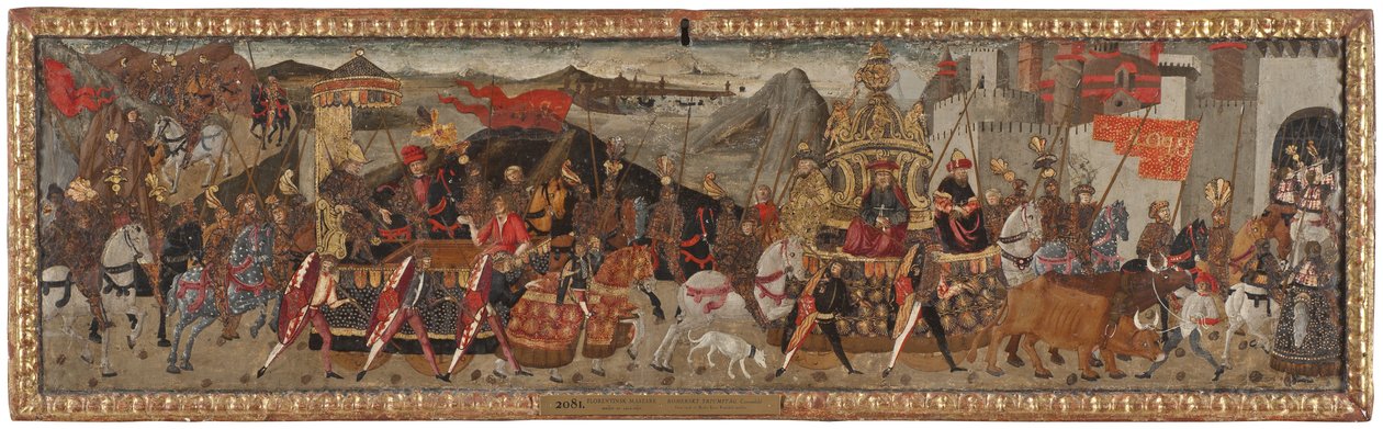 Cæsars triumf, ca. 1480-1500 av Master of Marradi