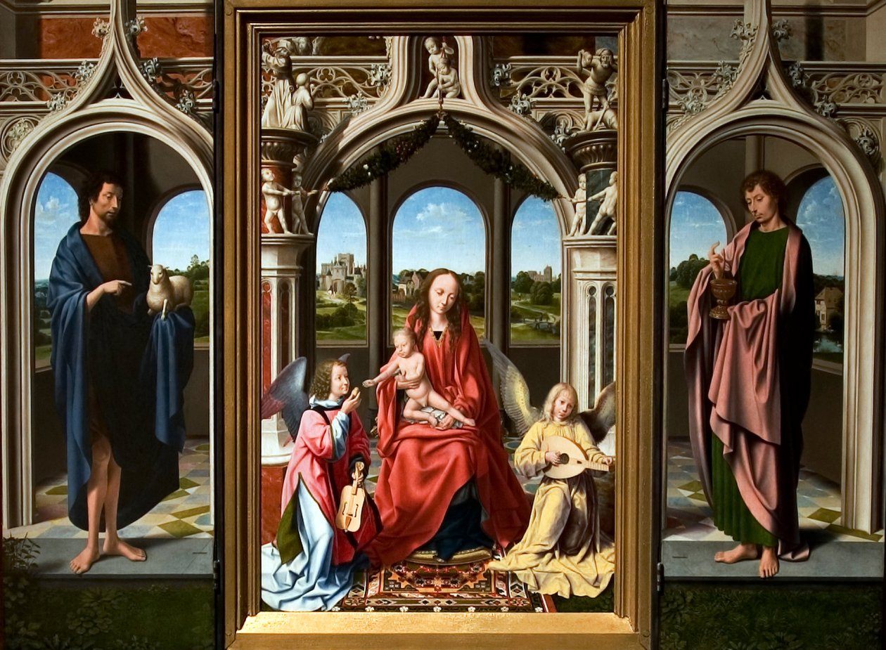 Triptych Morrison av Master of Morrison the Triptych