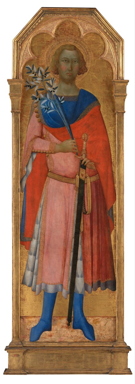 St. Victor av Siena av Master of Palazzo Venezia Madonna