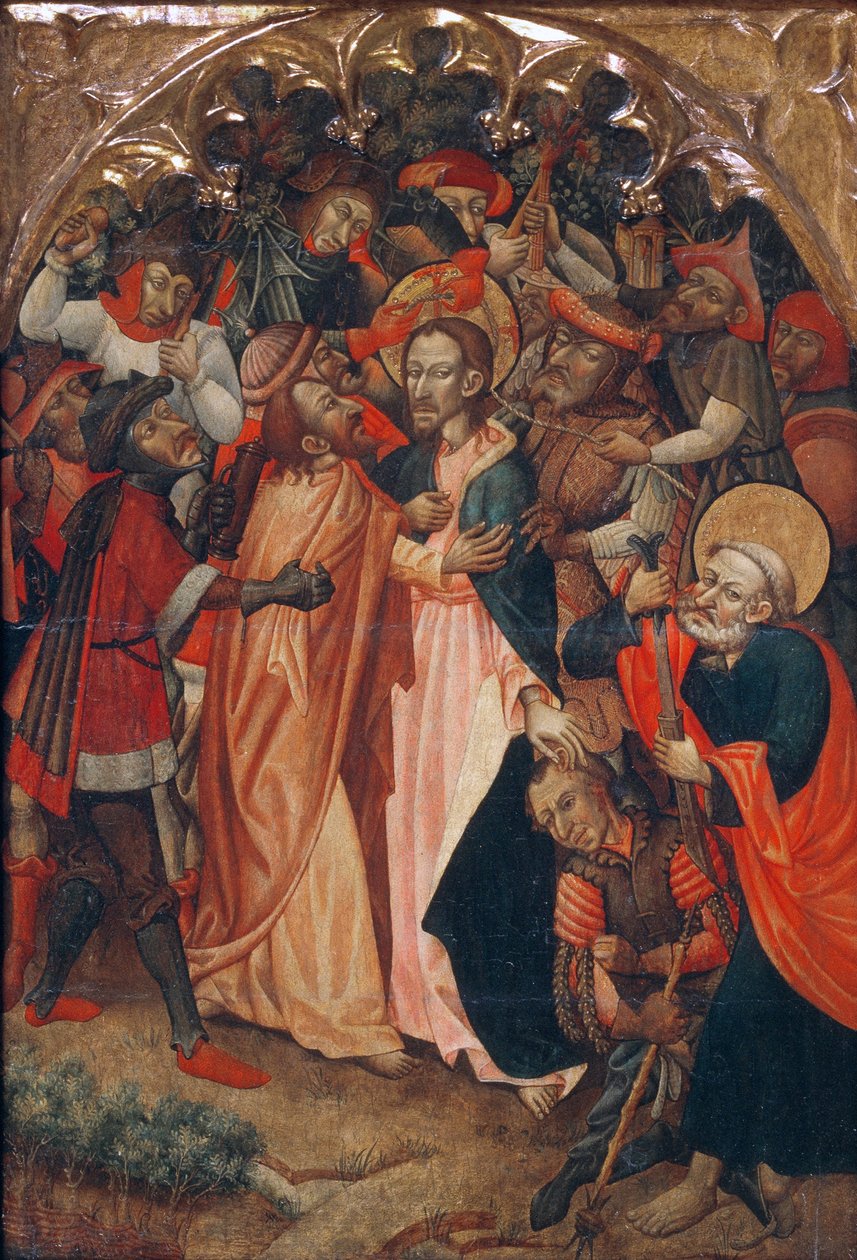 Judas kyss av Master of Retascón