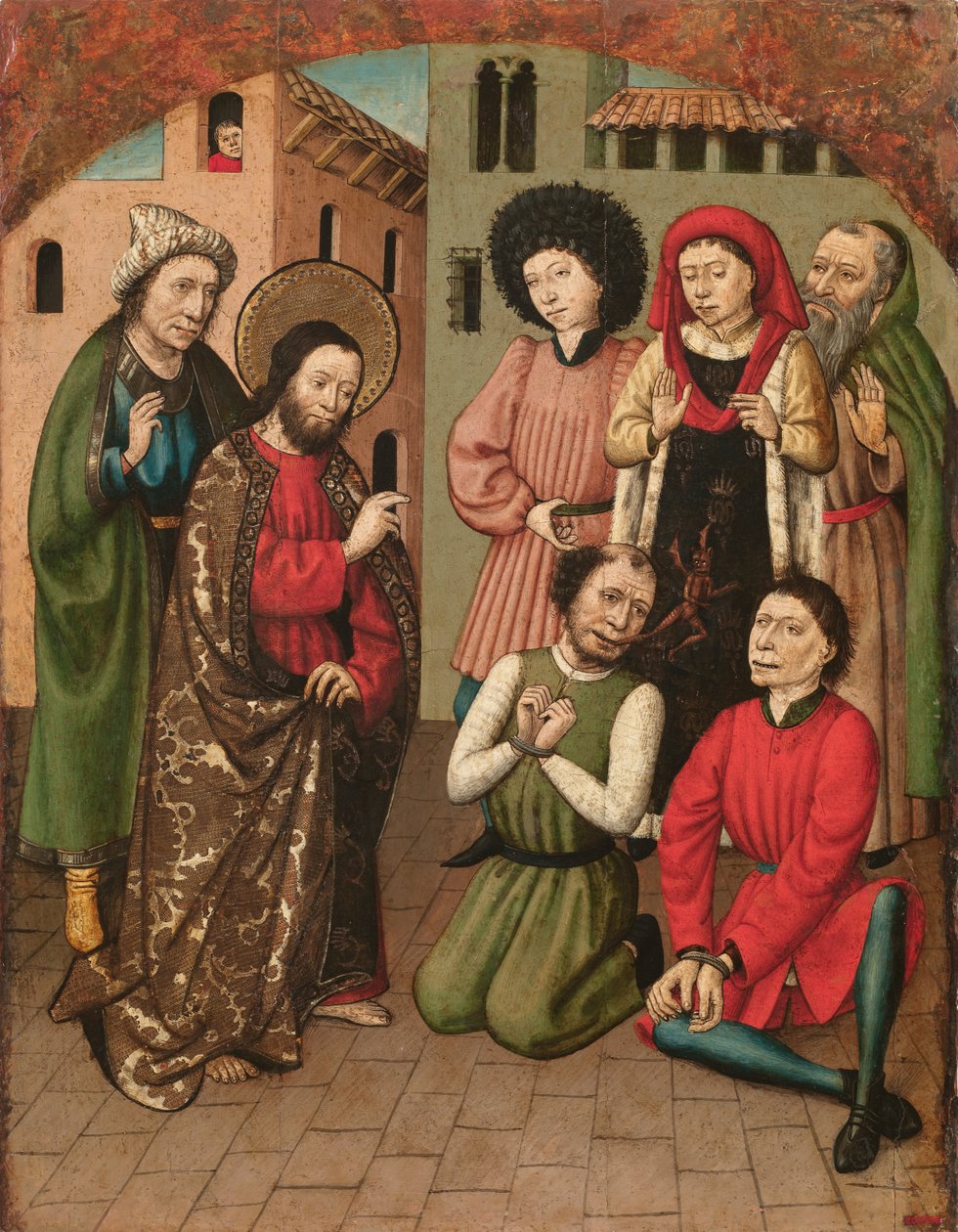 Saint Bartholomew Exorcising av Master of Saint Bartholomew