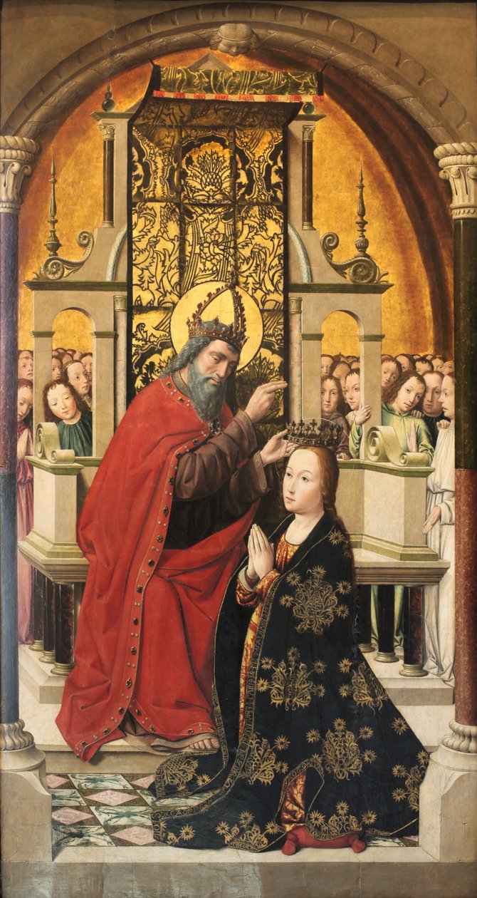 Kroning av jomfruen av Master of Santa Clara de Palencia