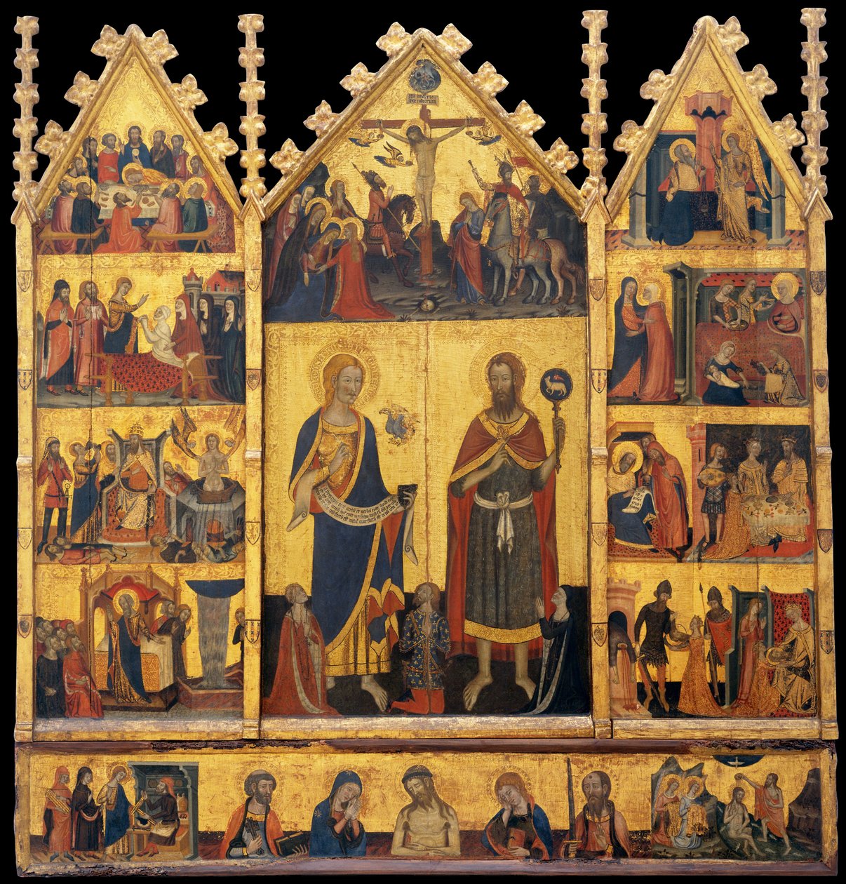 Altertavle av de hellige Johannes av Master of Santa Coloma de Queralt