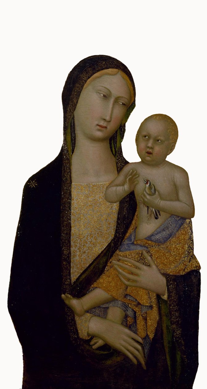 Jomfru og barn av Master of Sienese Straus the Madonna