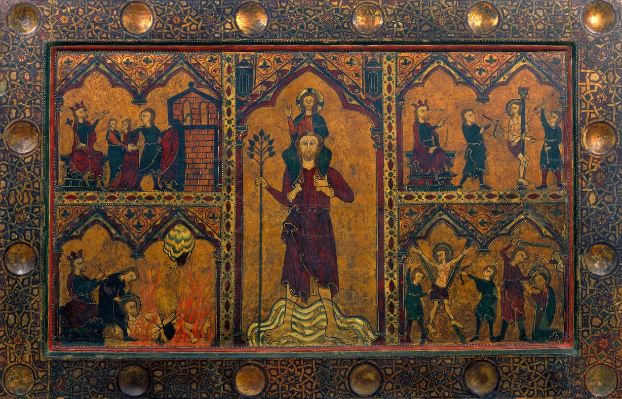 Alterfrontal av Saint Christopher av Master of Soriguerola