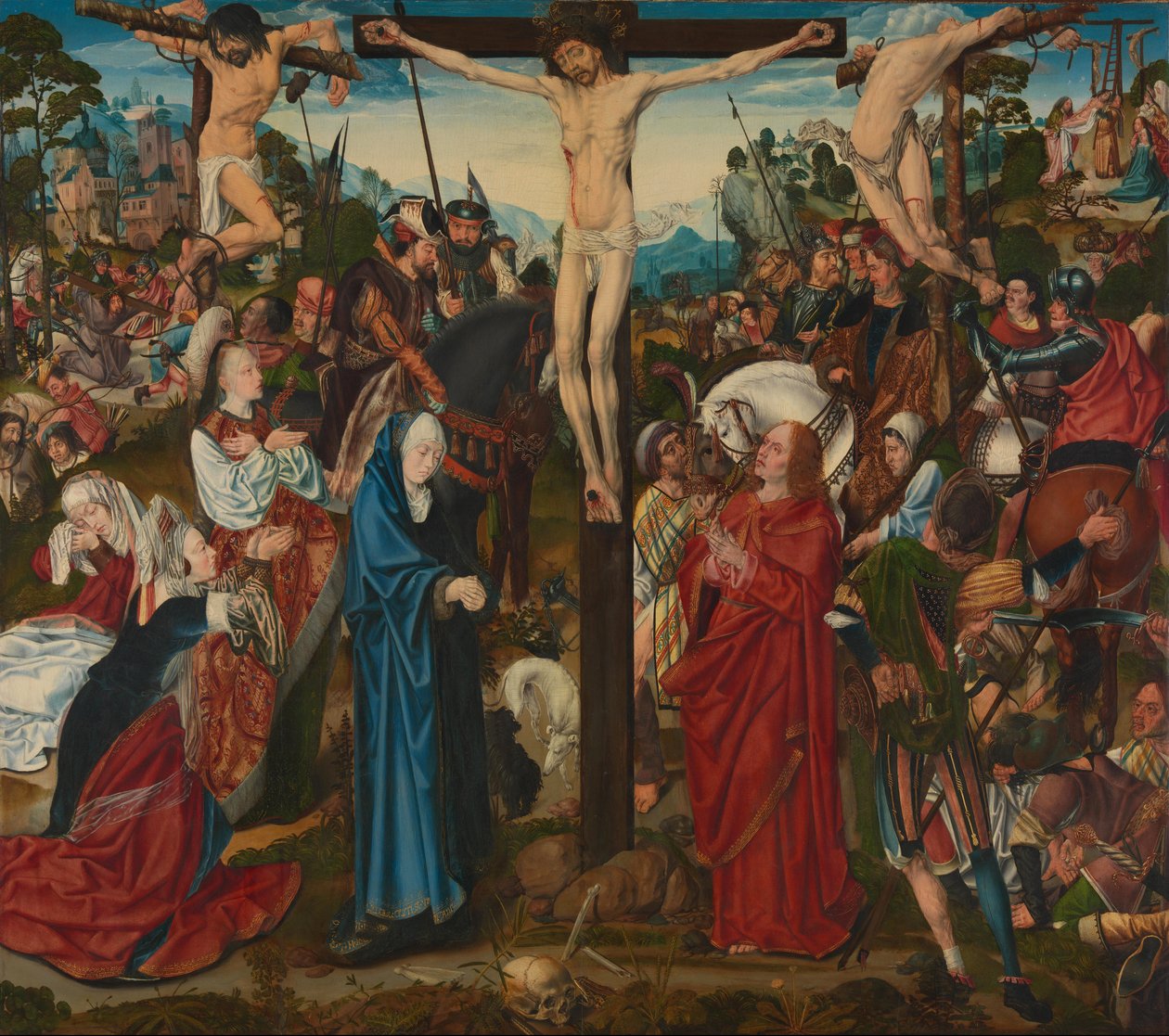 Korsfestelse av Master of the Aachen Altar de l