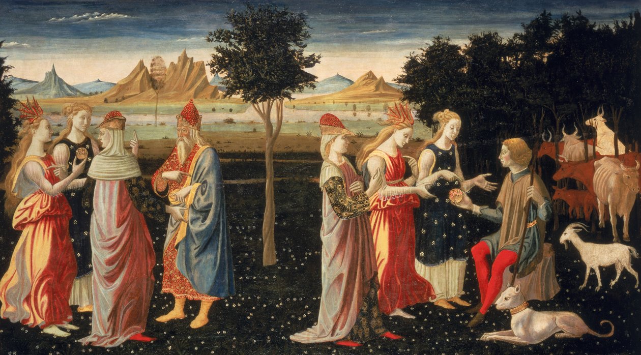 The Judgment of Paris, ca. 1480 (tempera på lerret) av Master of the Argonaut Panels Master of the Argonaut Panels