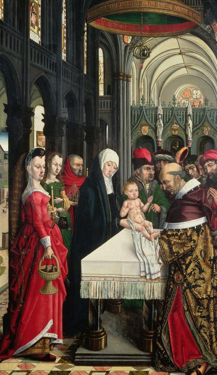 Presentasjonen i tempelet, ca. 1500 av Master of the Catholic Kings Master of the Catholic Kings