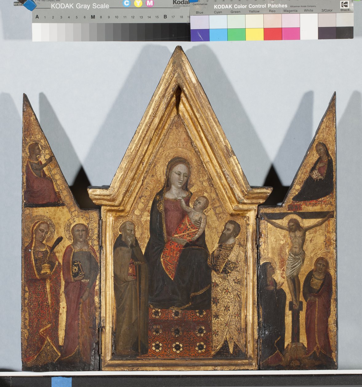 Bærbar Triptych, c.1380 tempera på panel av Master of the Christchurch Coronation