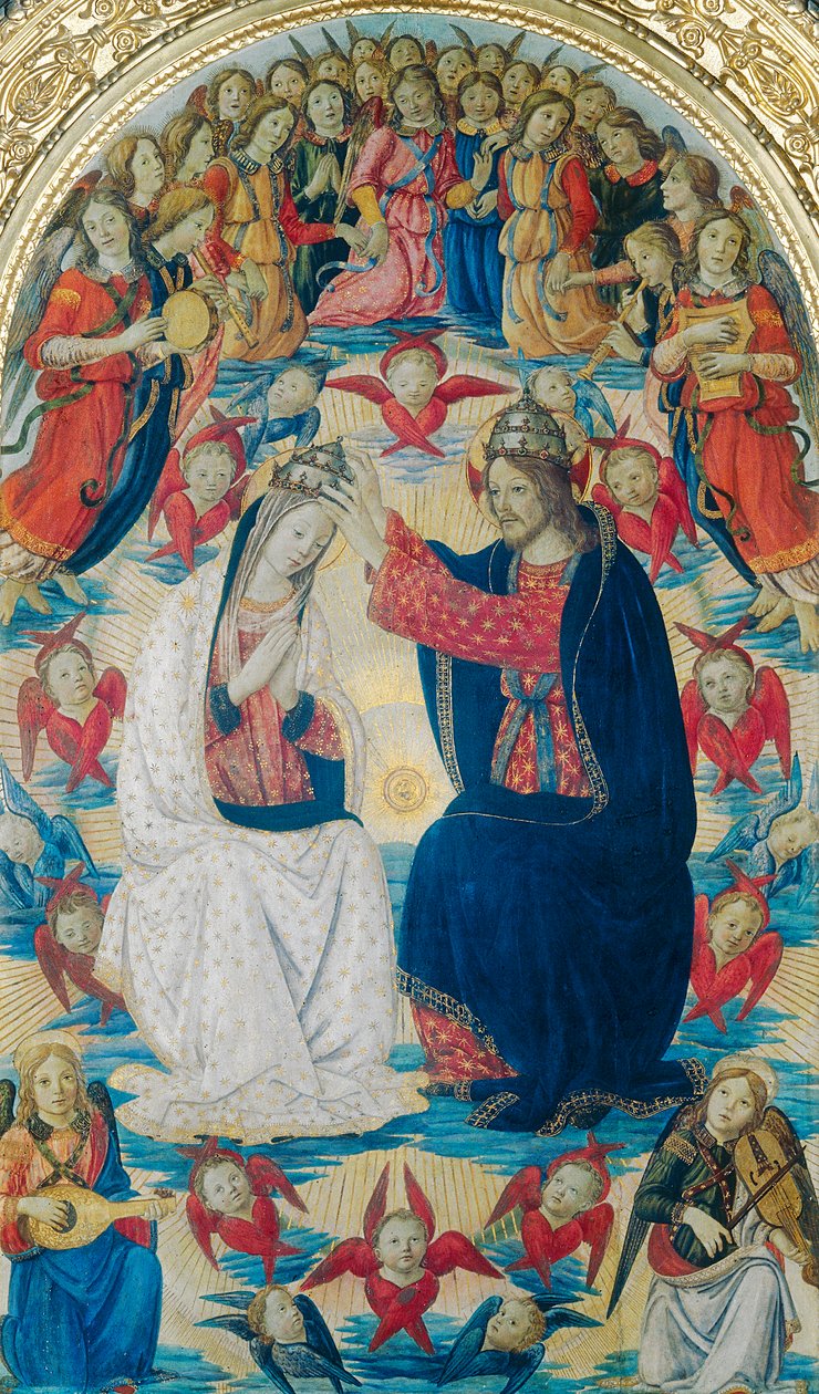 Kroningen av jomfruen av Master of the Fiesole Epiphany