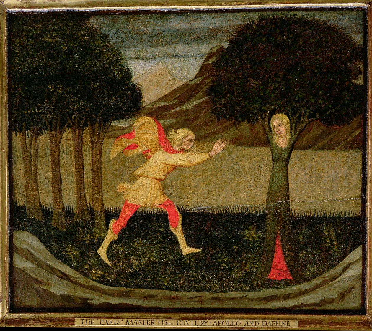The Metamorphosis of Daphne (tempera på panel) (se også 90395) av Master of the Judgement of Paris