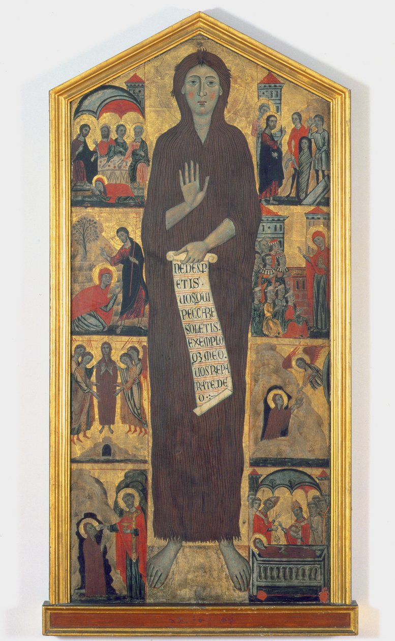 The Penitent Magdalene (tempera på panel) av Master of the Magdalen