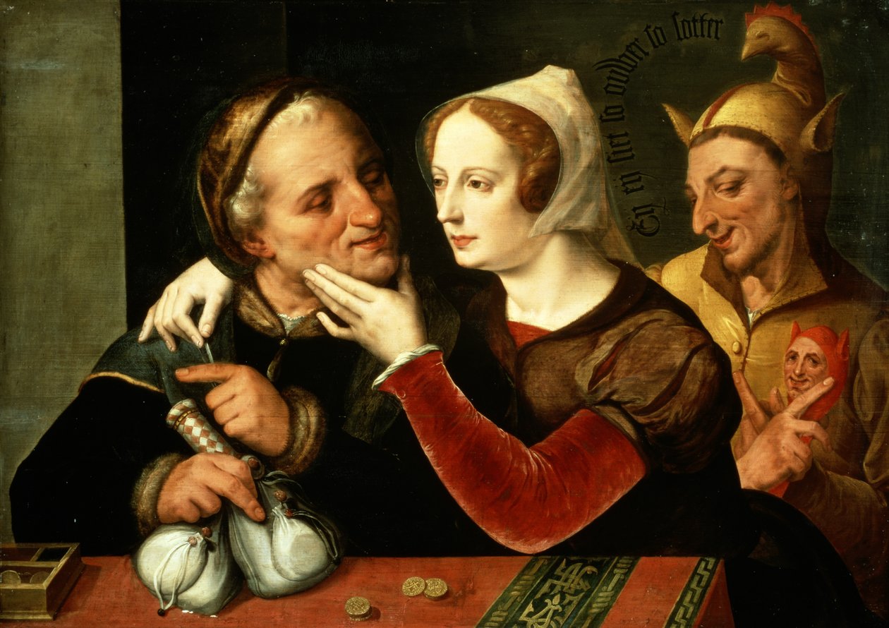 Den eldre blir, den gale blir, så sier den gamle av Master of the Prodigal Son