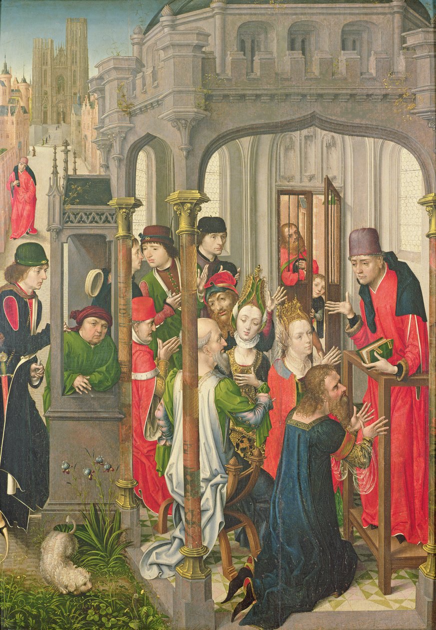 Pastoral undervisning, ca. 1470 av Master of the View of St. Gudule
