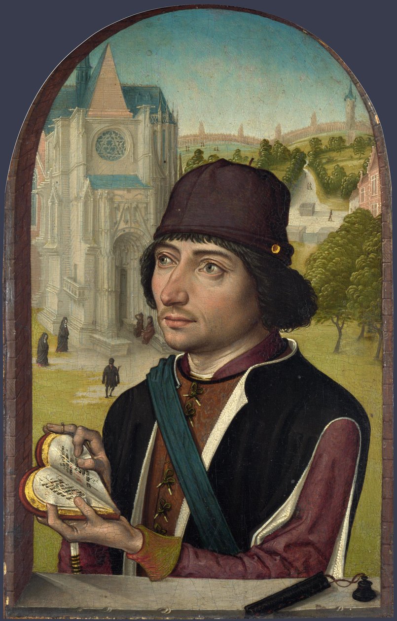 Portrett av en ung mann, ca. 1480 av Master of the View of St. Gudule
