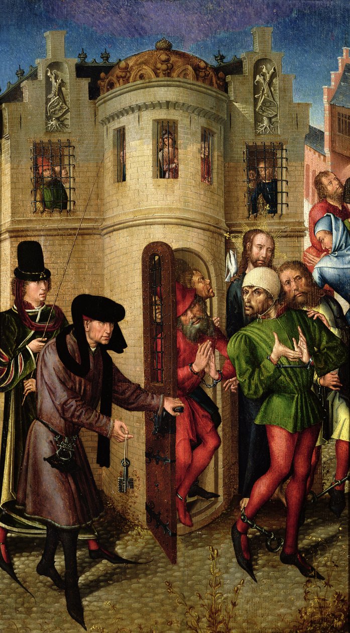 Fangenes utfrielse, ca. 1470 av Master of the View of St. Gudule