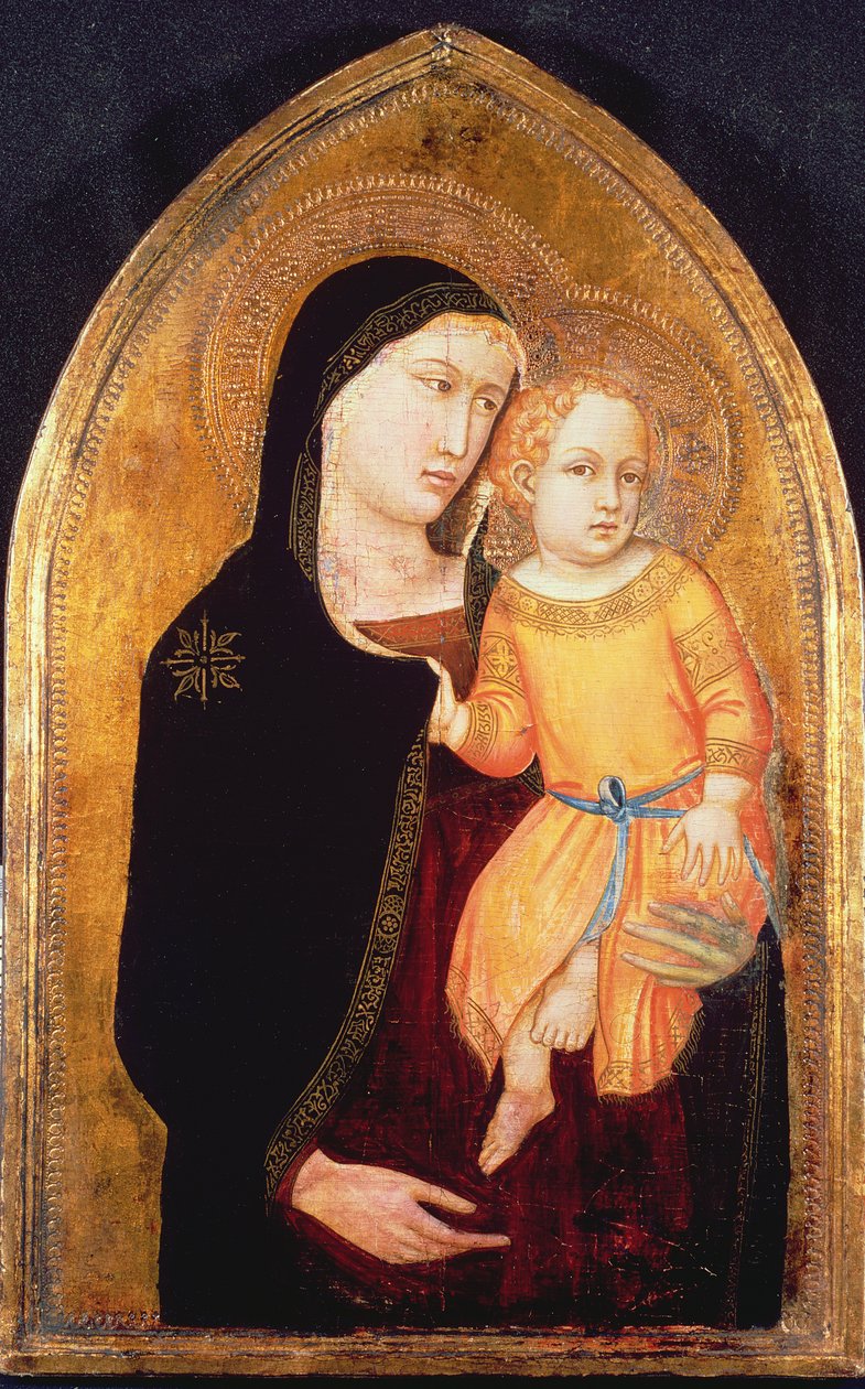 Madonna og barn av Master of the Virgin of Mercy