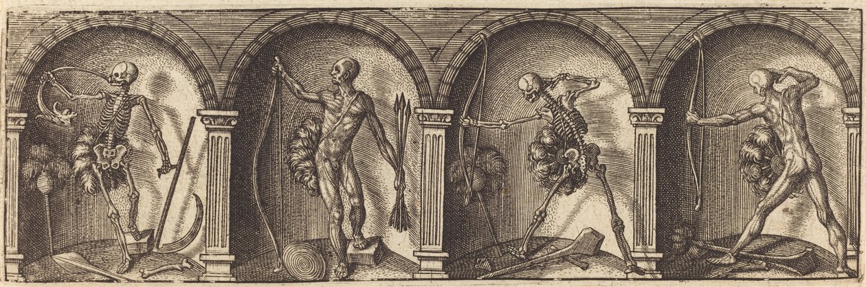 De ulike portrettene og figurene VII av Master AD