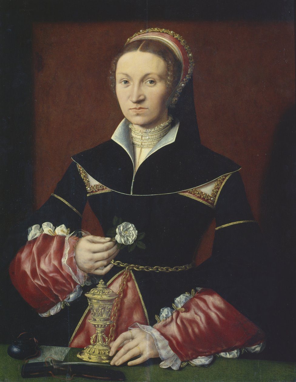 Portrett av en dame, 1536 av Master A.W.