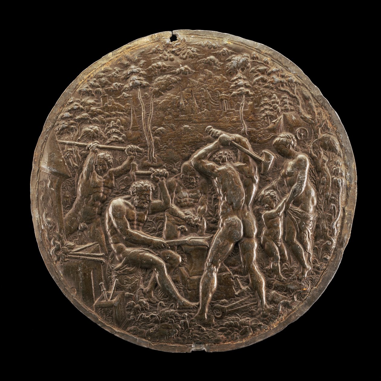 The Forge of Vulcan, 1573. av Master AZ