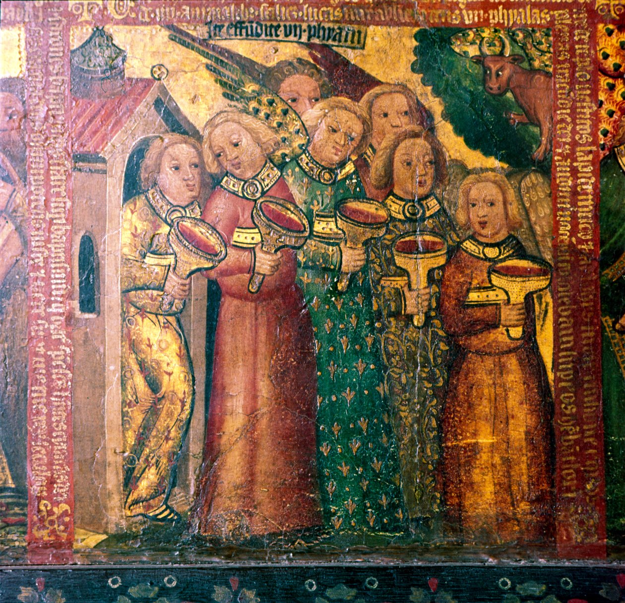 Syv engler med syv ampuller, 1300-1400-tallet av Master Bertram of Hamburg