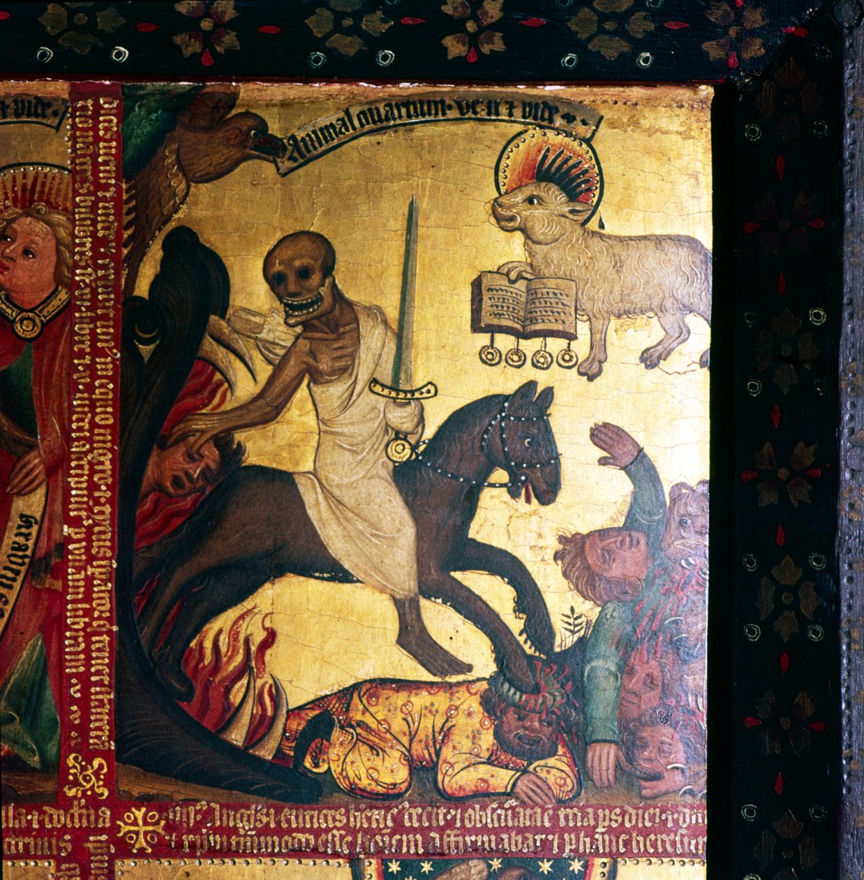 The Fourth Horseman of the Apocalypse, romersk keiser Domitian, 1300-1400-tallet av Master Bertram of Hamburg
