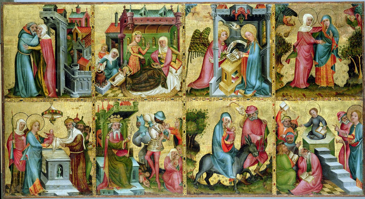Buxtehude-alteret, sentralpanel, 1400-10 (tempera på panel) av Master Bertram of Minden