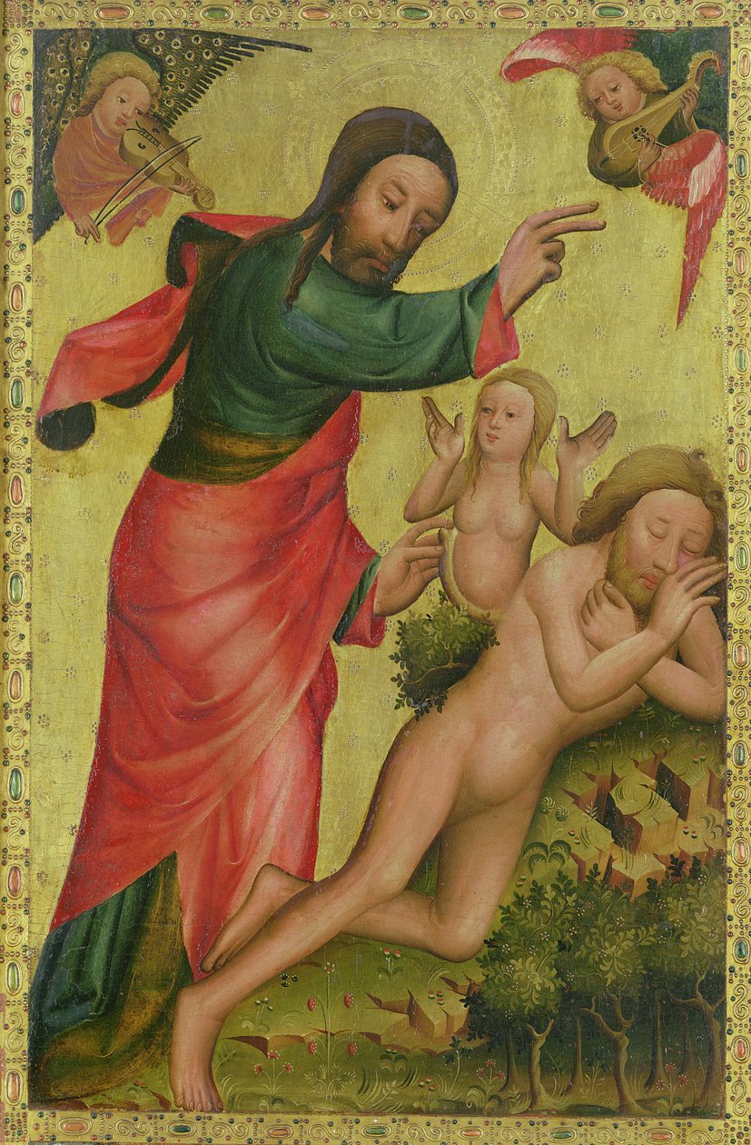 The Creation of Eva, et panel fra Grabower-alteret, høyalteret til St. Petri i Hamburg (se også 153621) av Master Bertram of Minden