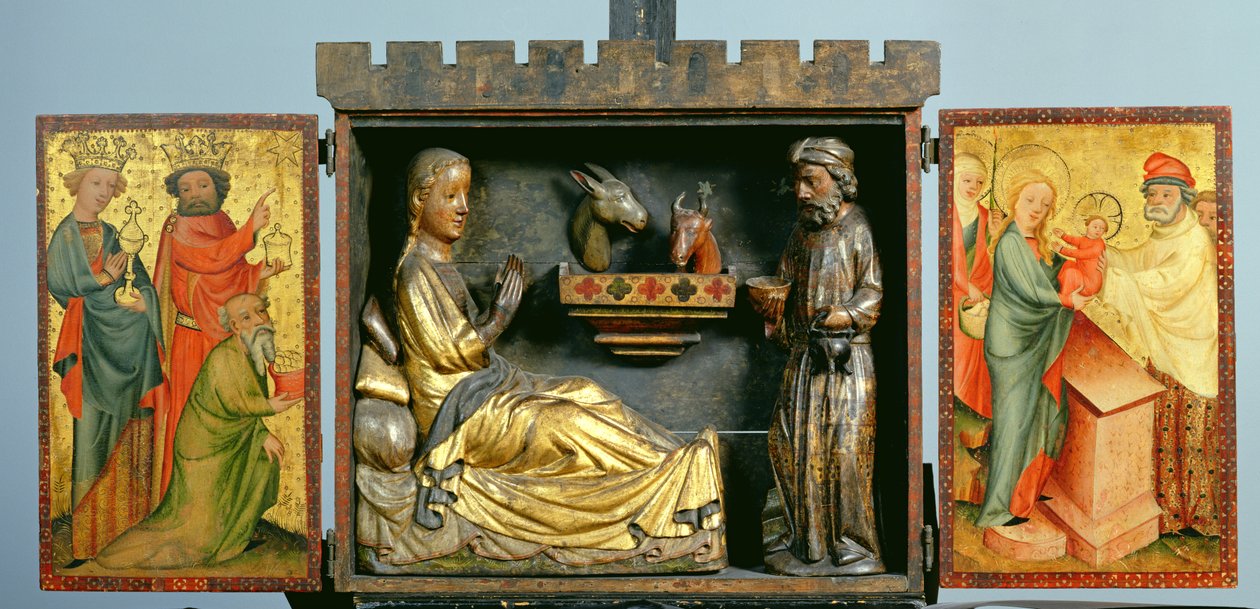 Harvester Altar, ca. 1410 (tempera på eik) (se også 145254 og 145255) av Master Bertram of Minden