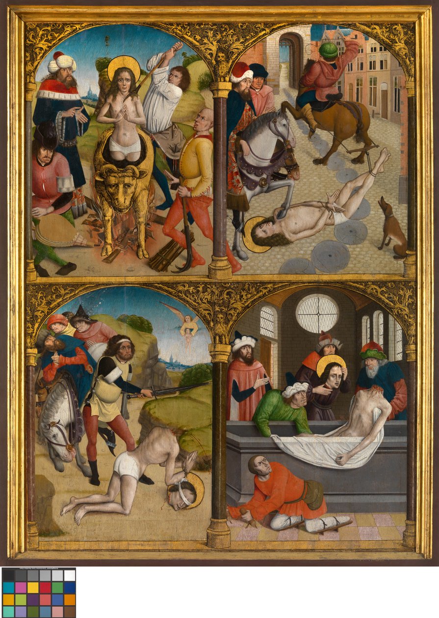 The Legend of St. George, ca. 1500-10 (olje på panel) av Master Bruges