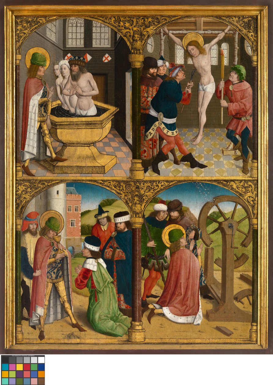 The Legend of St. George, ca. 1500-10 (olje på panel) av Master Bruges