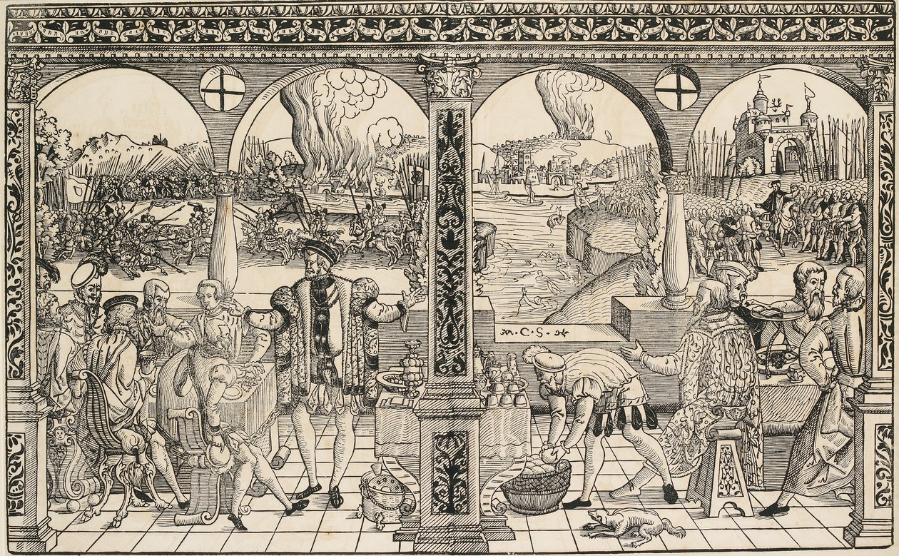 Historien til kurfyrst Friedrich I Palatine, c1500-tallet av Master CS