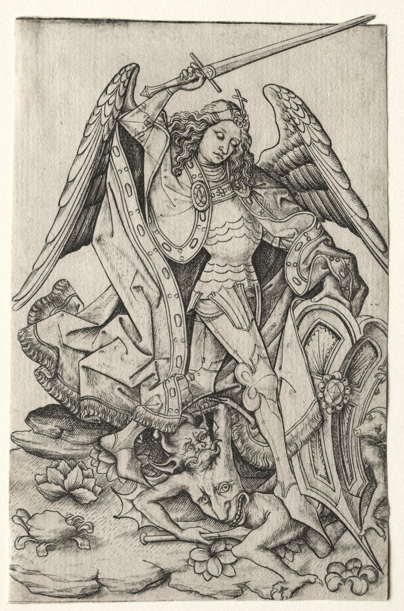 Saint Michael, tredje kvartal 1400-tallet. av Master E. S.