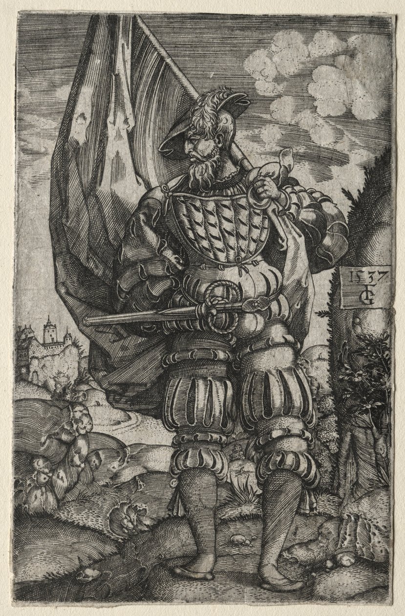 Fanebæreren, 1537. av Master F. G.
