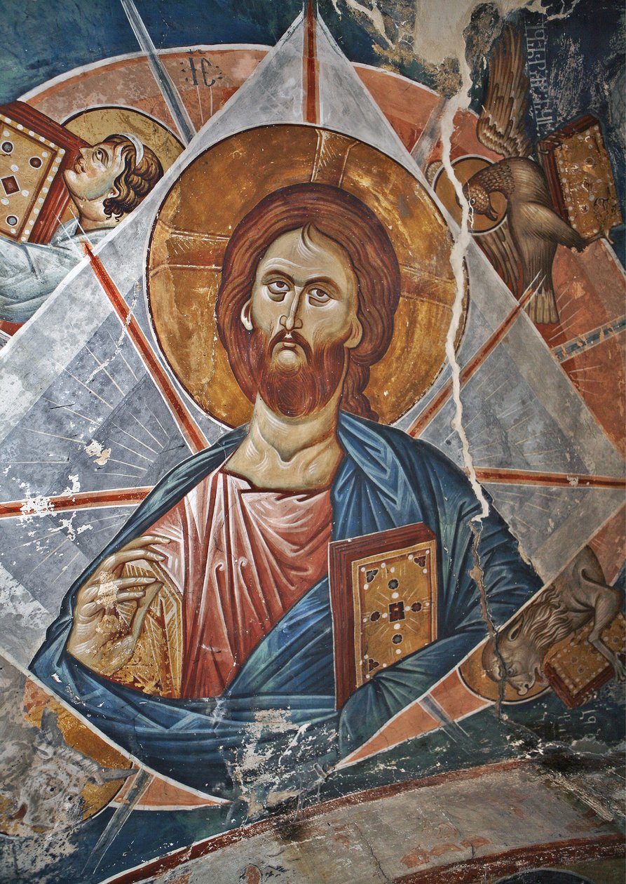 Salvator Mundi, verdens frelser, 1300-tallet av Master Gerasime
