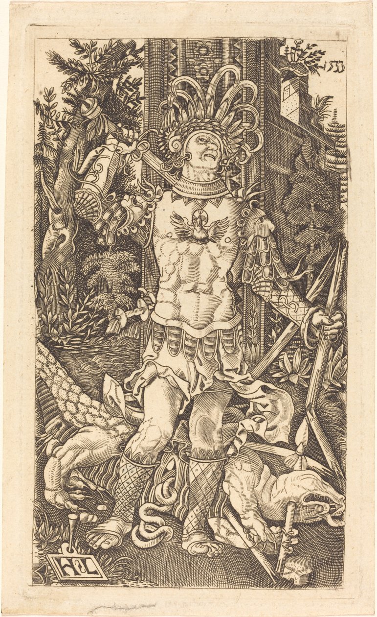 Saint George stående av Master H.L.