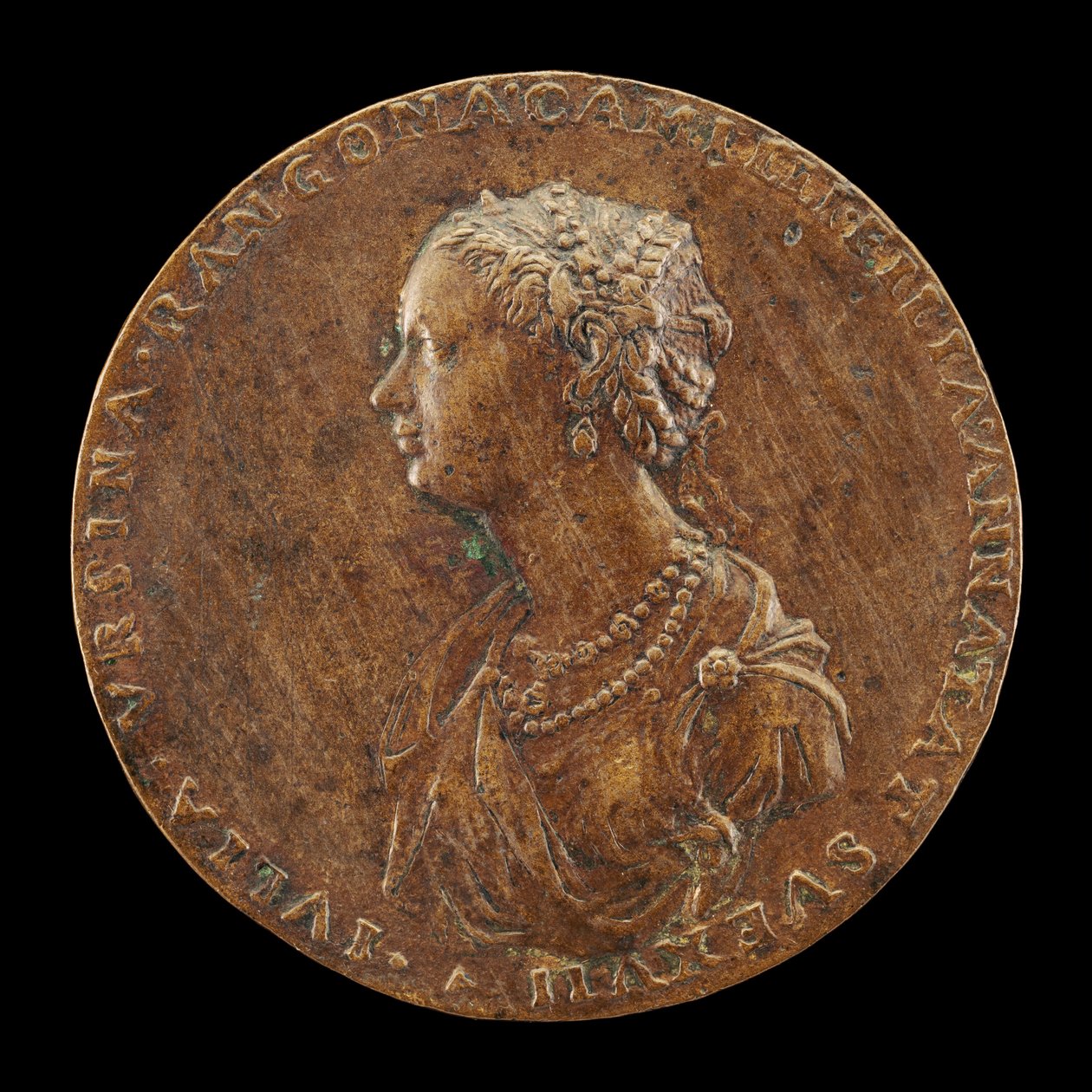 Giulia Orsini, 1537-1598, kone til Baldassarre Rangoni ca. 1554 [forside], 1554. av Master IAC. URB.