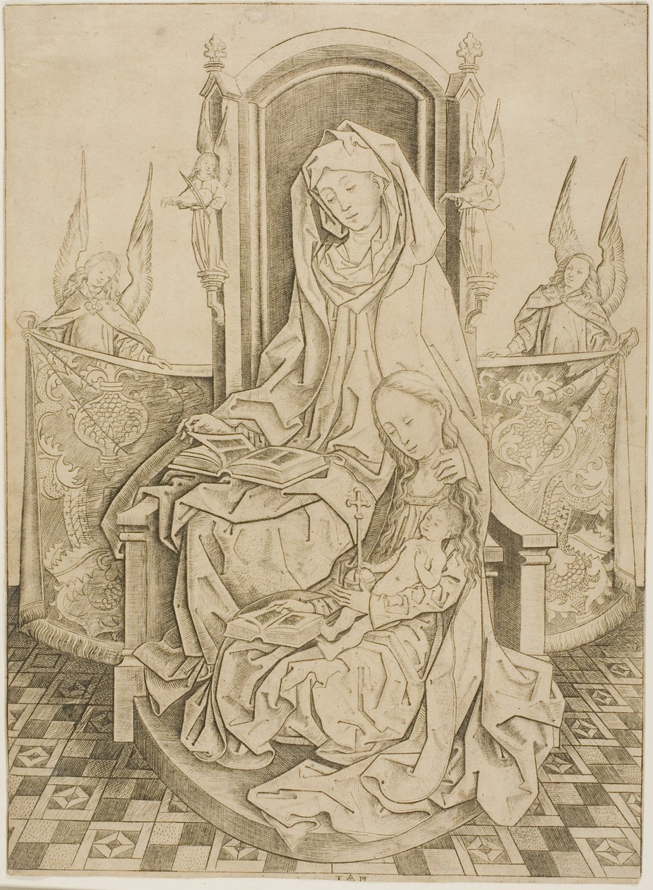St. Anne, Jomfruen og barnet av Master I.A.M. of Zwolle