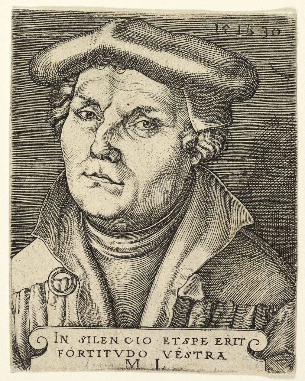 Portrett av Martin Luther av Master I.B.