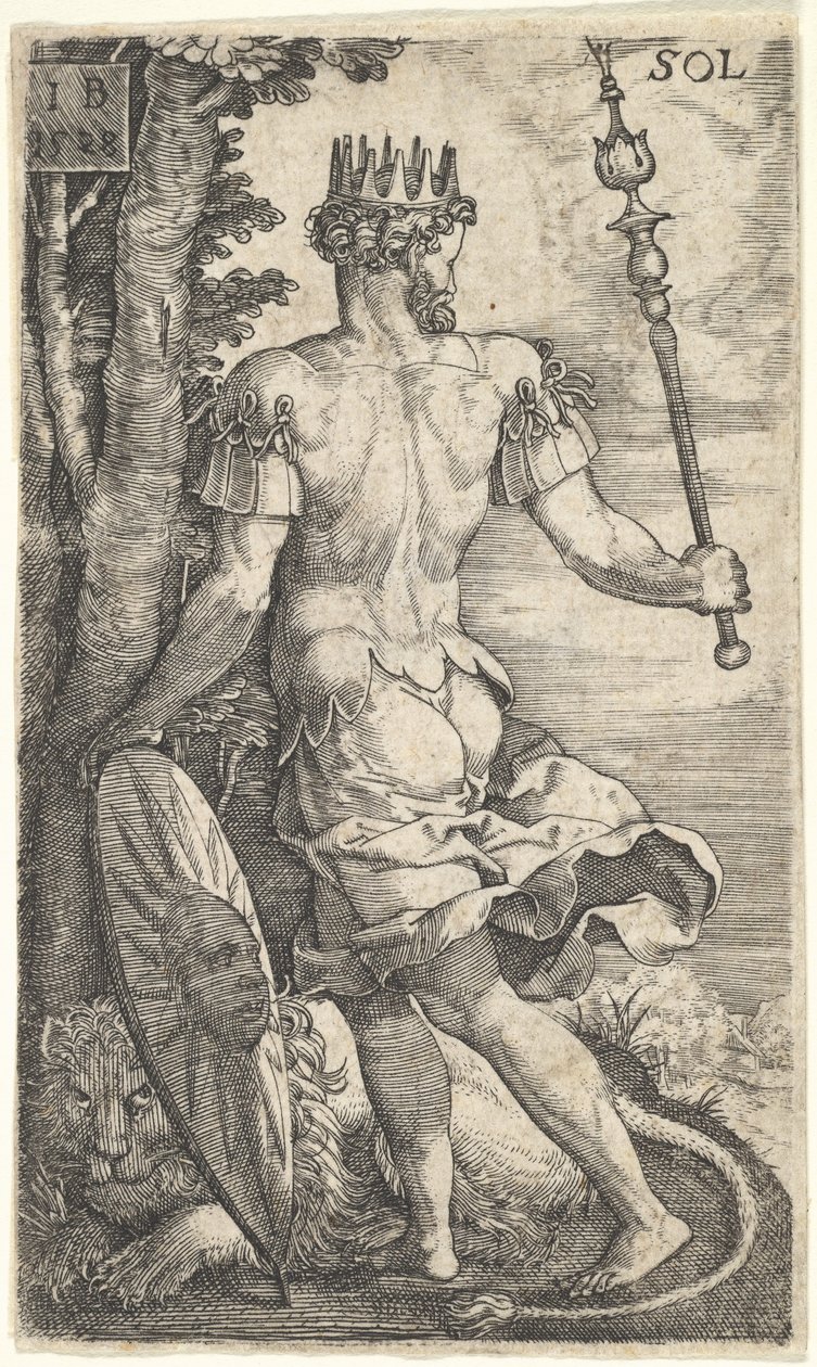 Sol fra The Gods Who Preside Over the Planets, 1528. av Master I.B.