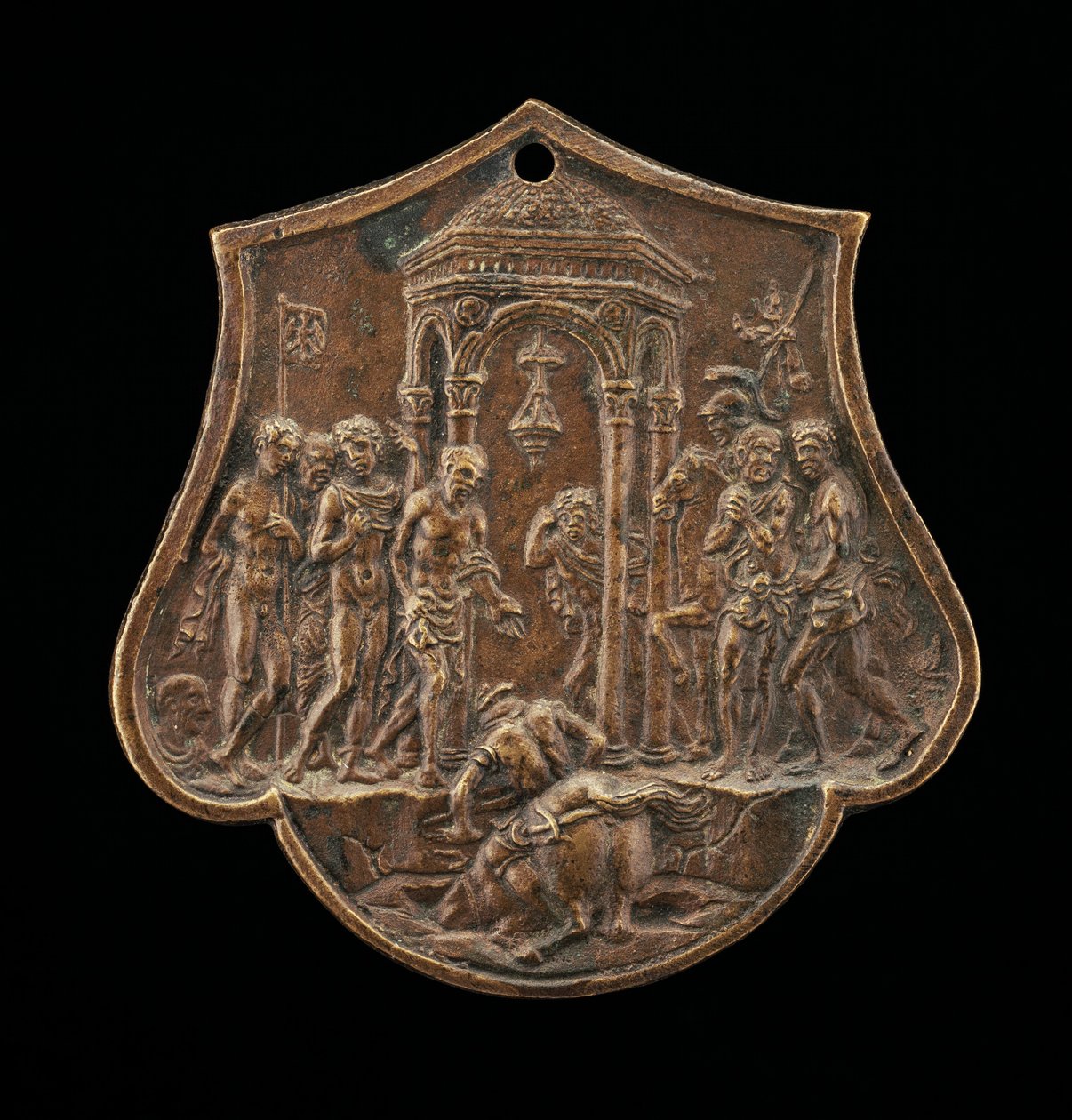 The Death of Marcus Curtius, andre halvdel av 1400-tallet. av Master IO.FF.