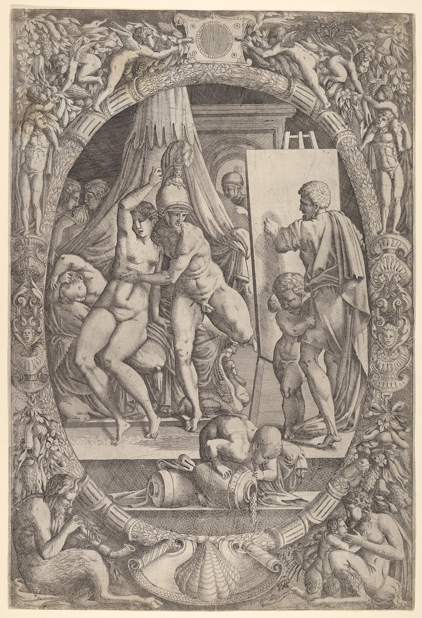 Apelles maleri Alexander og Campaspe. av Master IQV