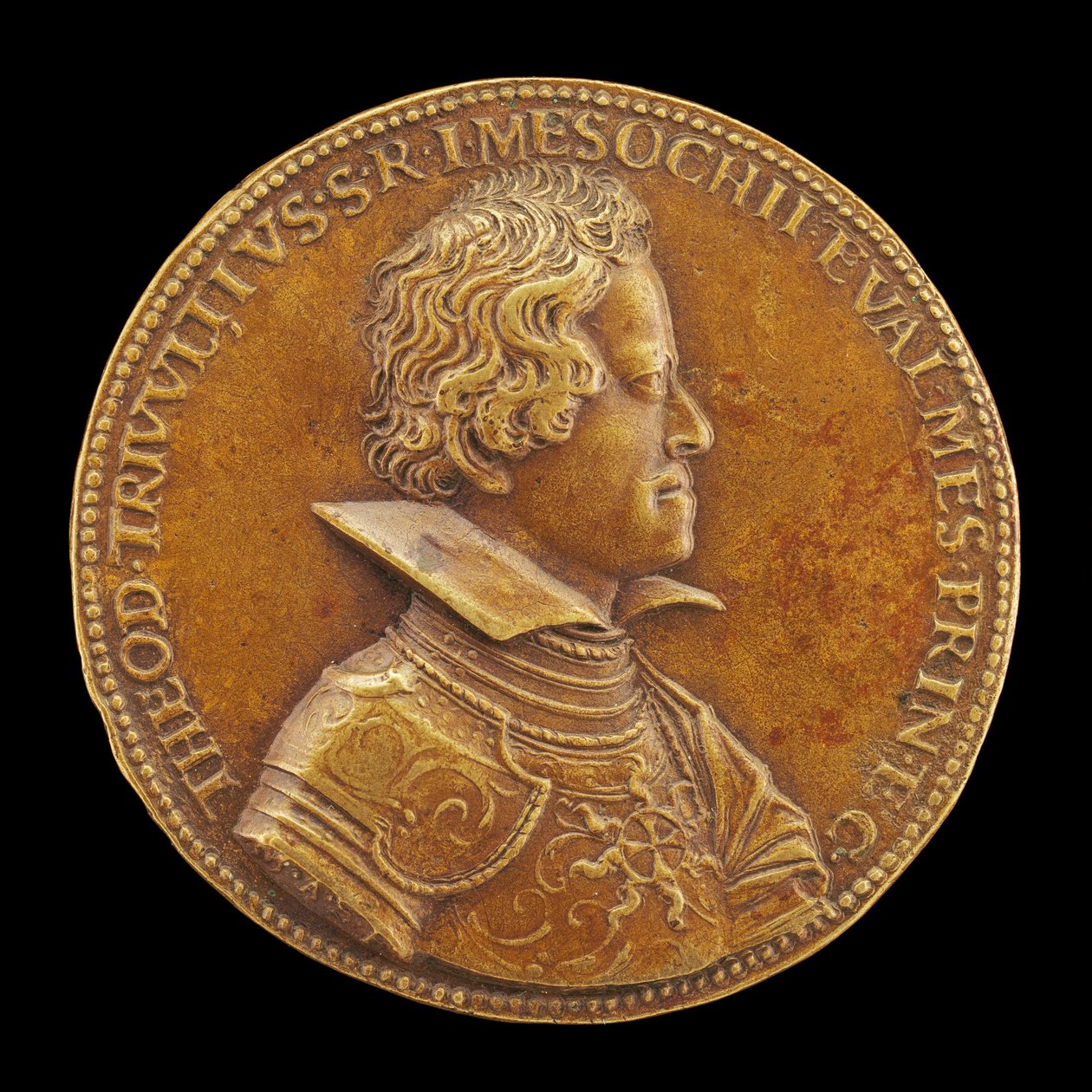 Teodoro Trivulzio, 1597-1657, prins av Det hellige romerske rike, greve av Mesocco ... midten av 1600-tallet. av Master M.A.S.