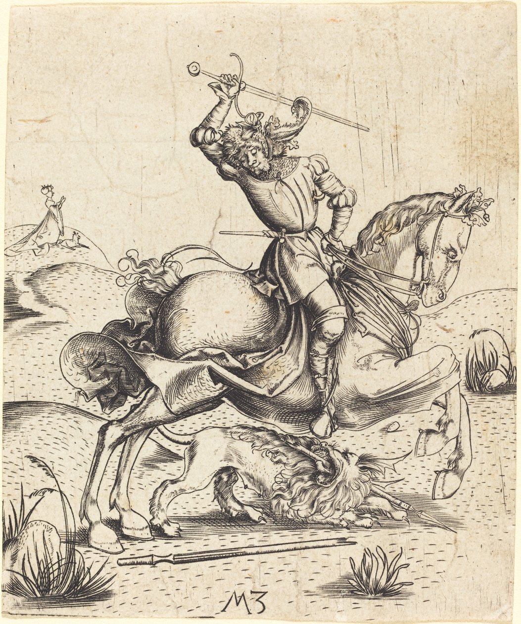 Saint George og dragen av Master MZ
