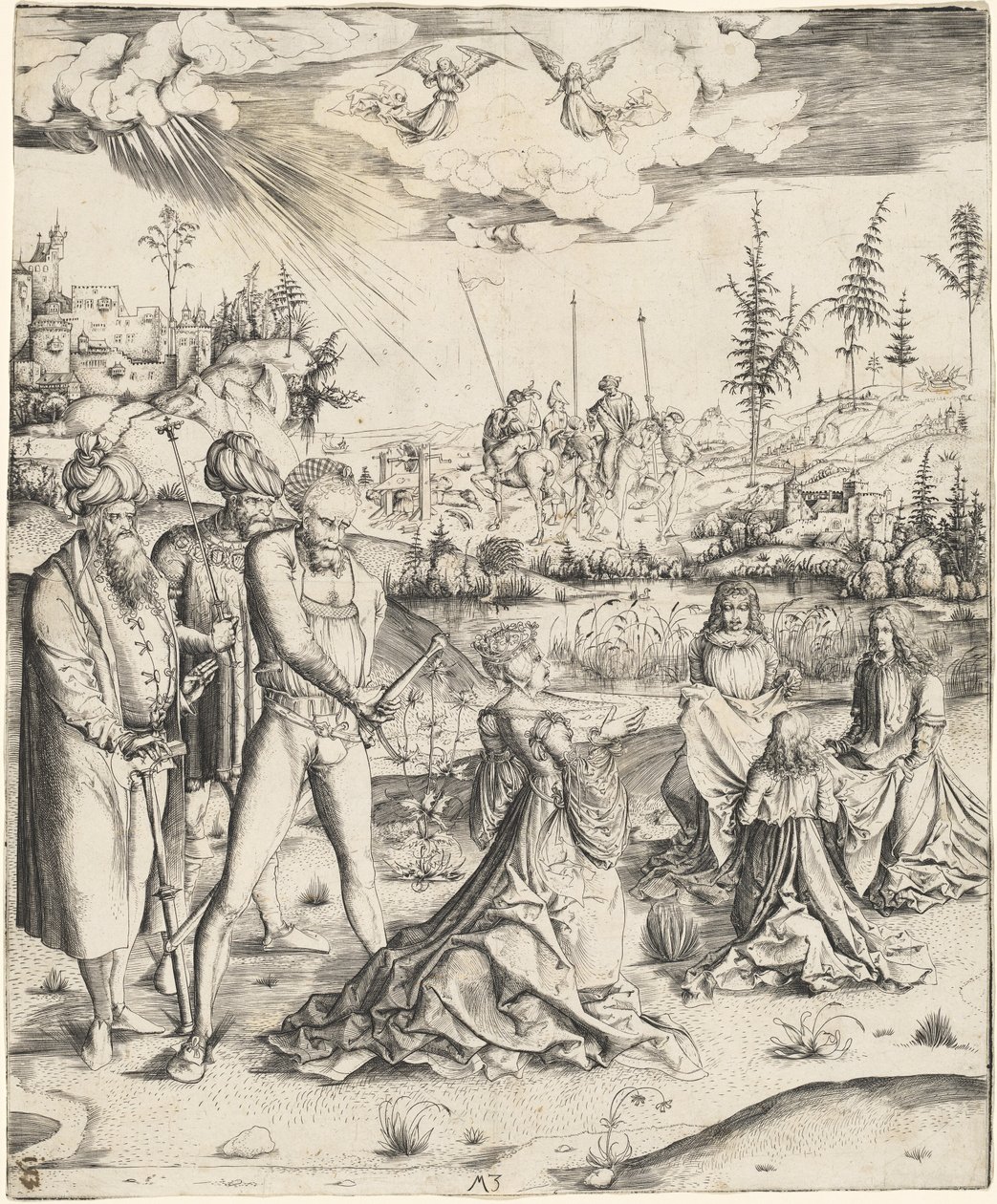 Martyrdommen til Saint Catherine av Master MZ