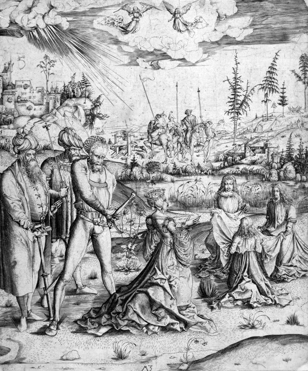 The Martyrium of St. Catherine, ca.1500-03 av Master MZ