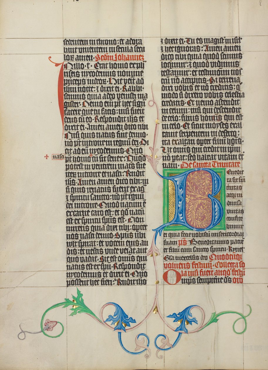 Dekorert initial B av Master Michael