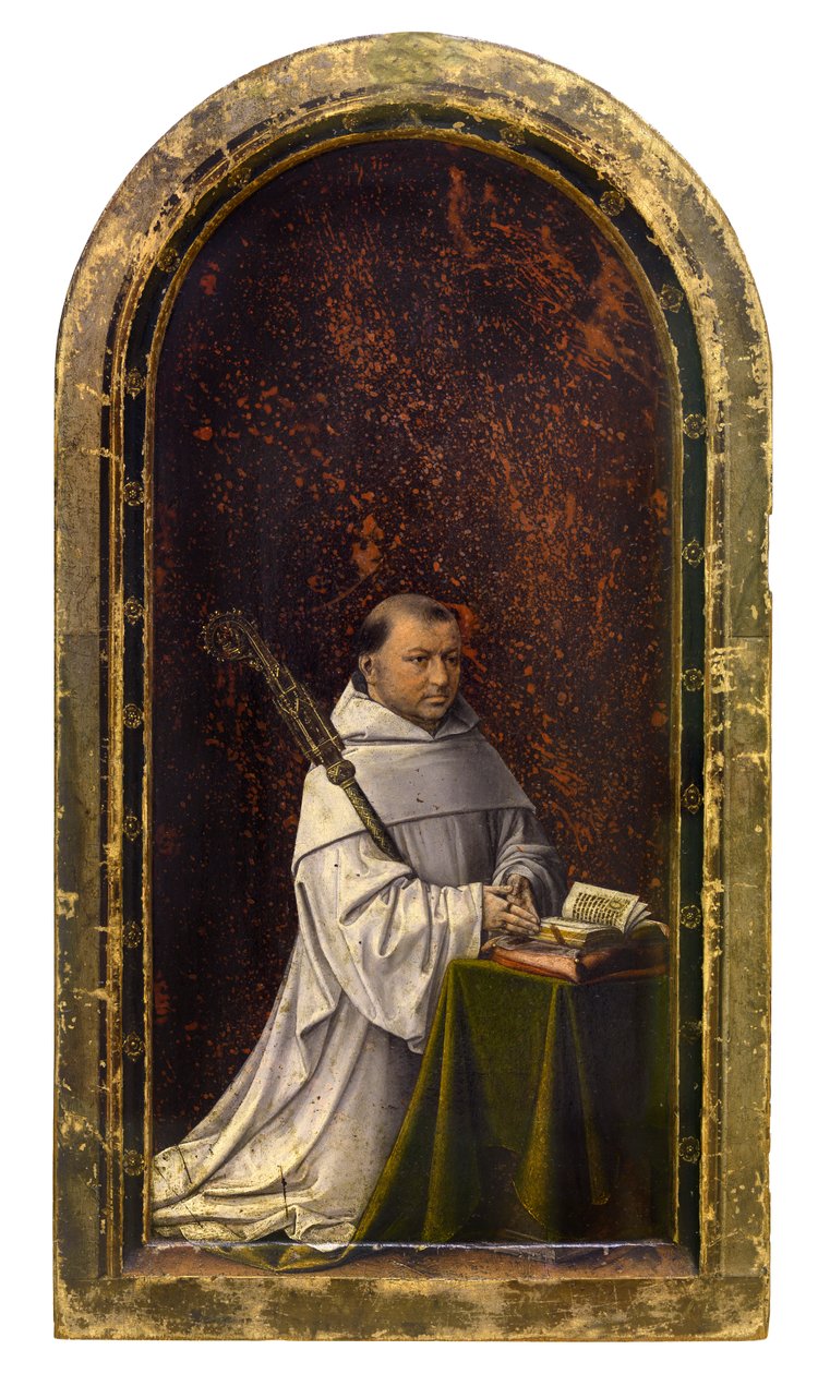 Diptyk av Robrecht de Clercq, abbed av Ter Duinen, ca. 1499 (olje på panel) av Master of 1499